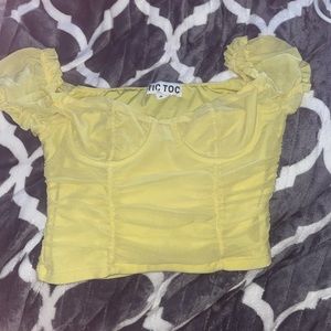 cropped shirt size small